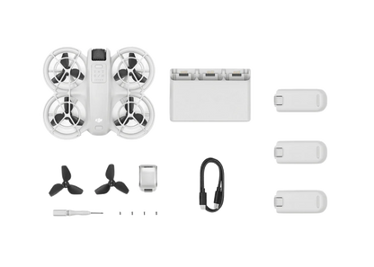 DJI Neo Combo - Palm-Sized 4K Stabilized Video Drone with 3 Batteries